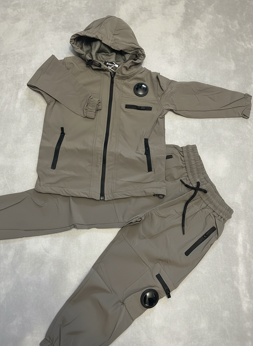 Jongens trainingspak grijs