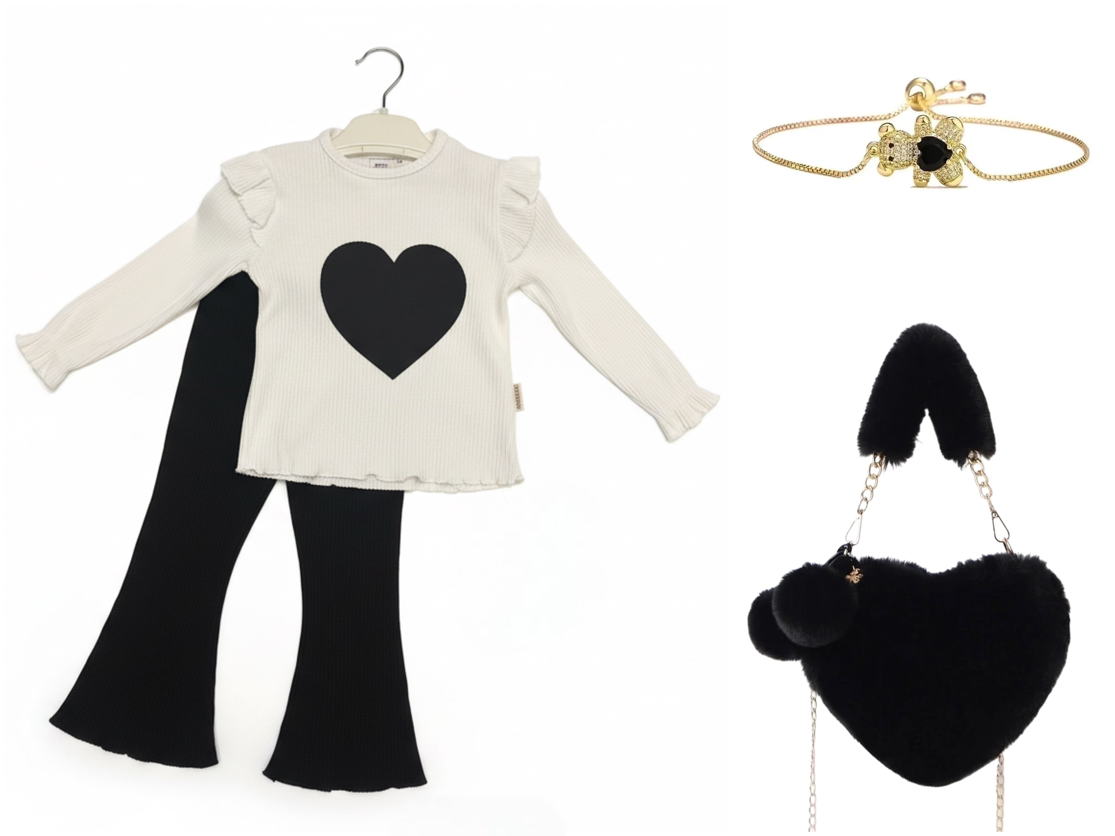 Combideal hartje zwart