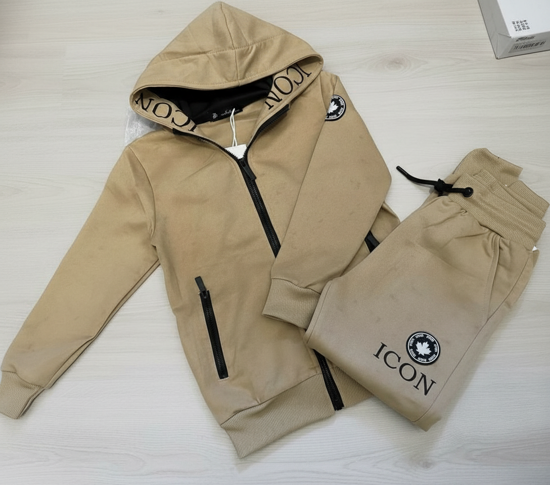 Jongens pak icon beige
